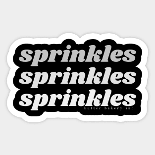 B&W Sprinkles Sticker